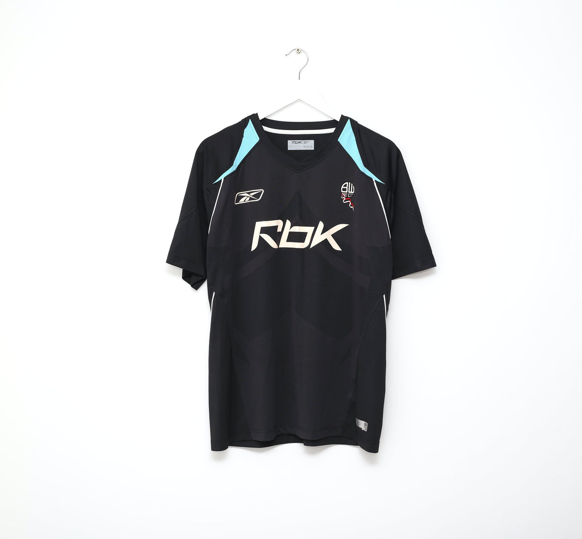 2007/08 ANELKA #39 Bolton Wanderers Vintage Reebok Away Football Shirt (M/L)