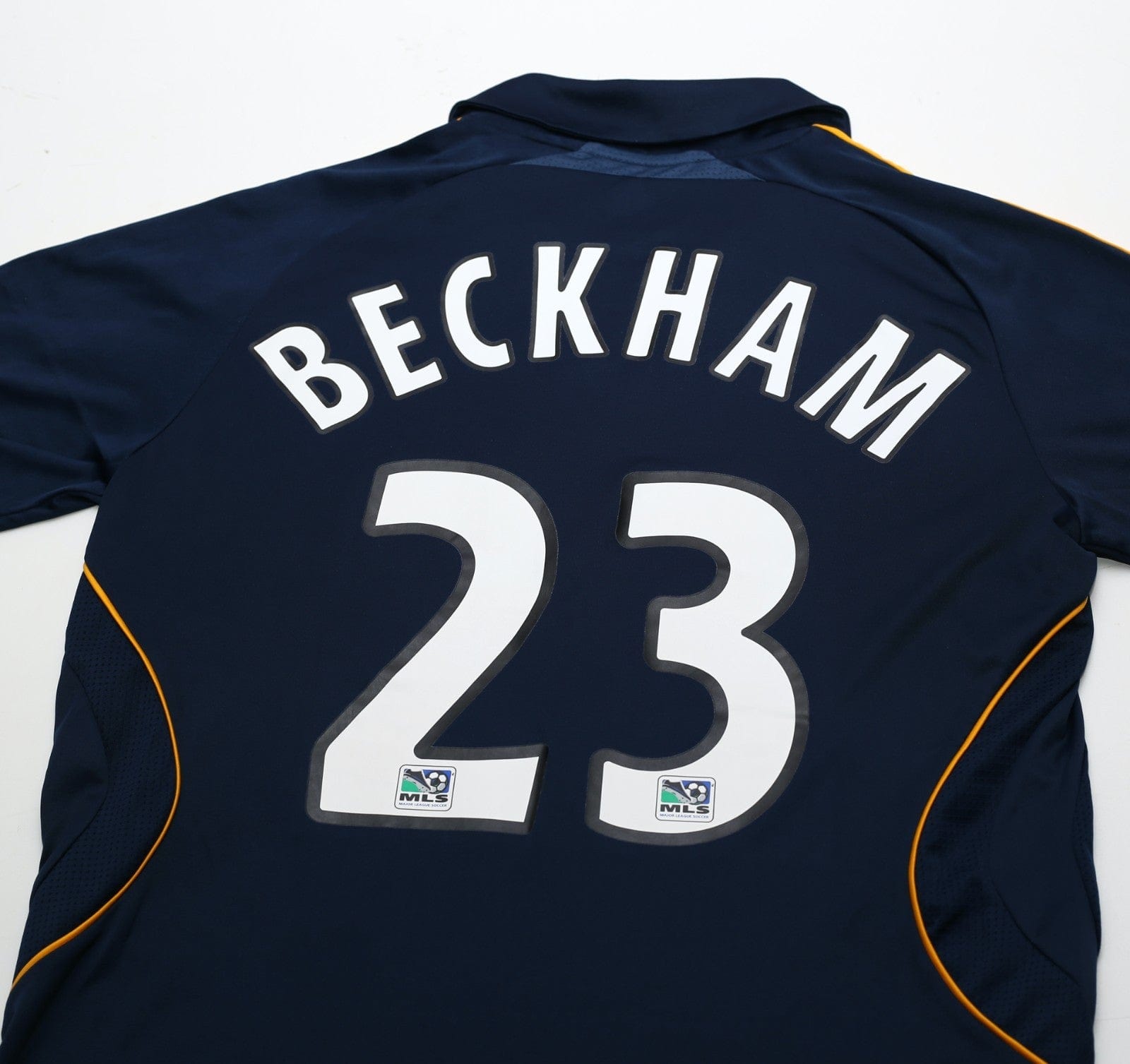 2007/08 BECKHAM #23 LA Galaxy Vintage adidas Away Football Soccer Shirt (S) MLS