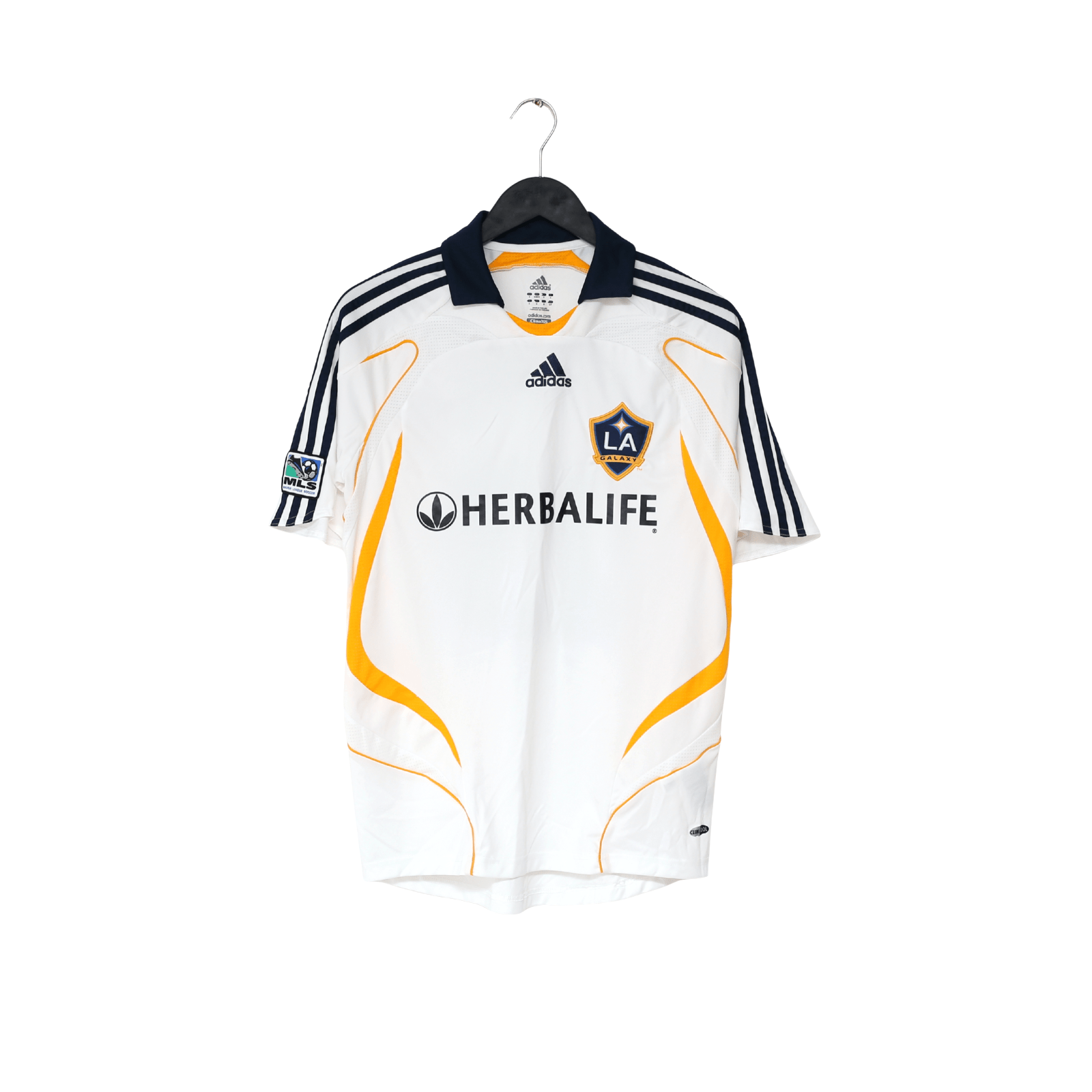 2007/08 BECKHAM #23 LA Galaxy Vintage adidas Home Football Soccer Shirt (S) MLS