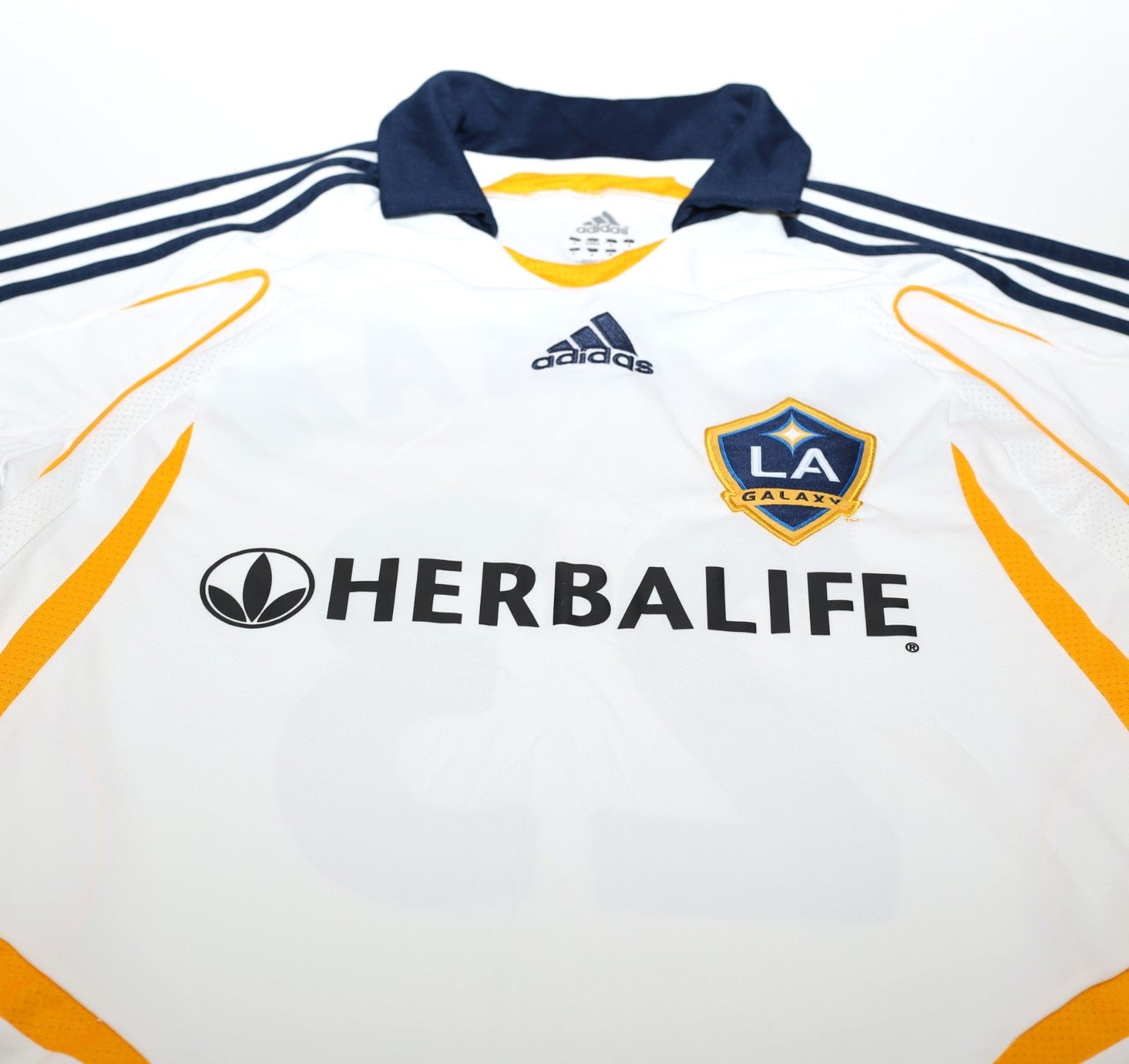 2007/08 BECKHAM #23 LA Galaxy Vintage adidas Home Football Soccer Shirt (S) MLS