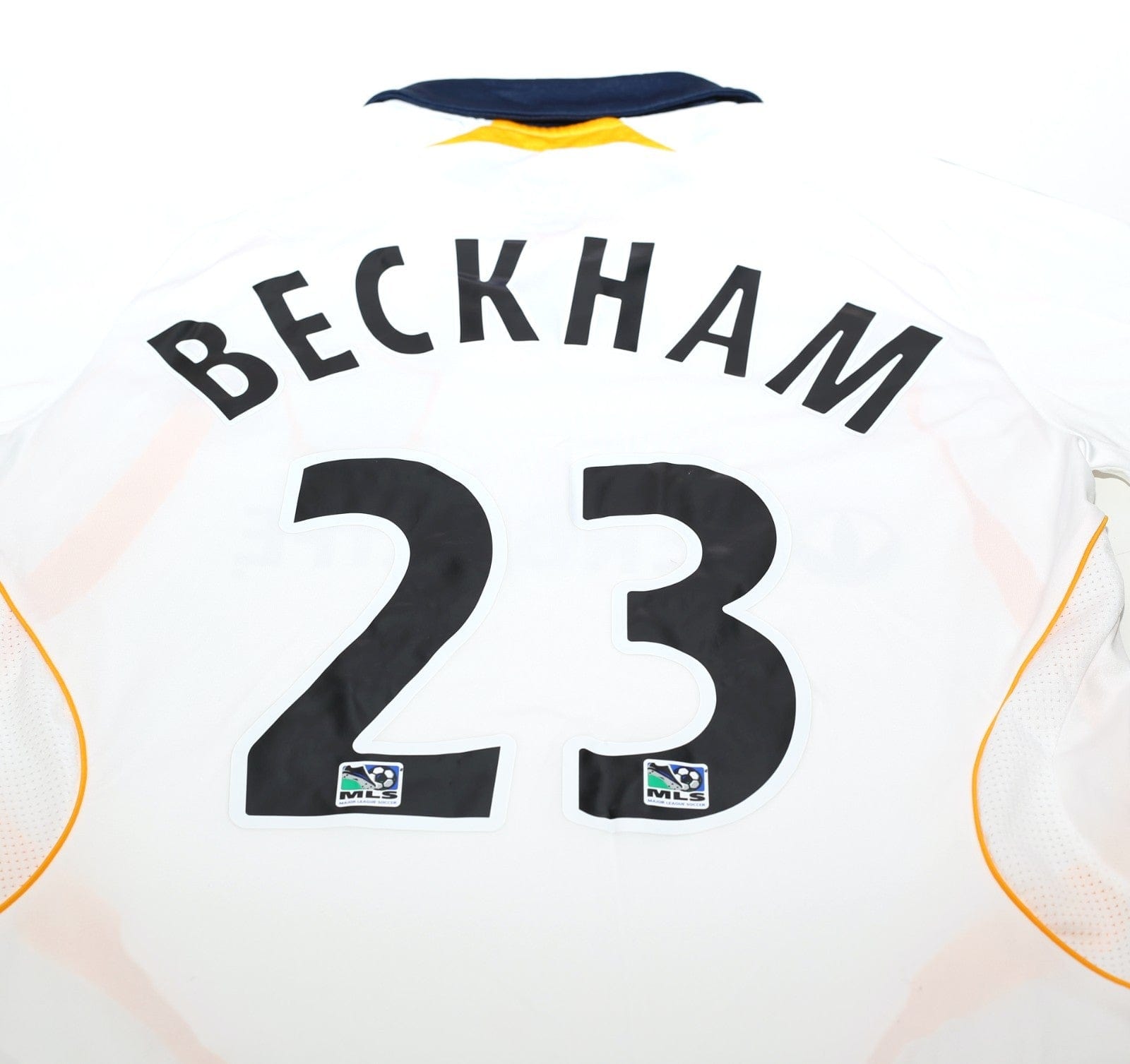2007/08 BECKHAM #23 LA Galaxy Vintage adidas Home Football Soccer Shirt (S) MLS