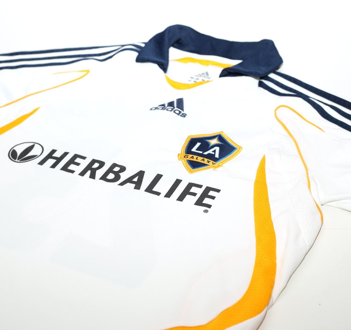 2007/08 BECKHAM #23 LA Galaxy Vintage adidas Home Football Soccer Shirt (S) MLS
