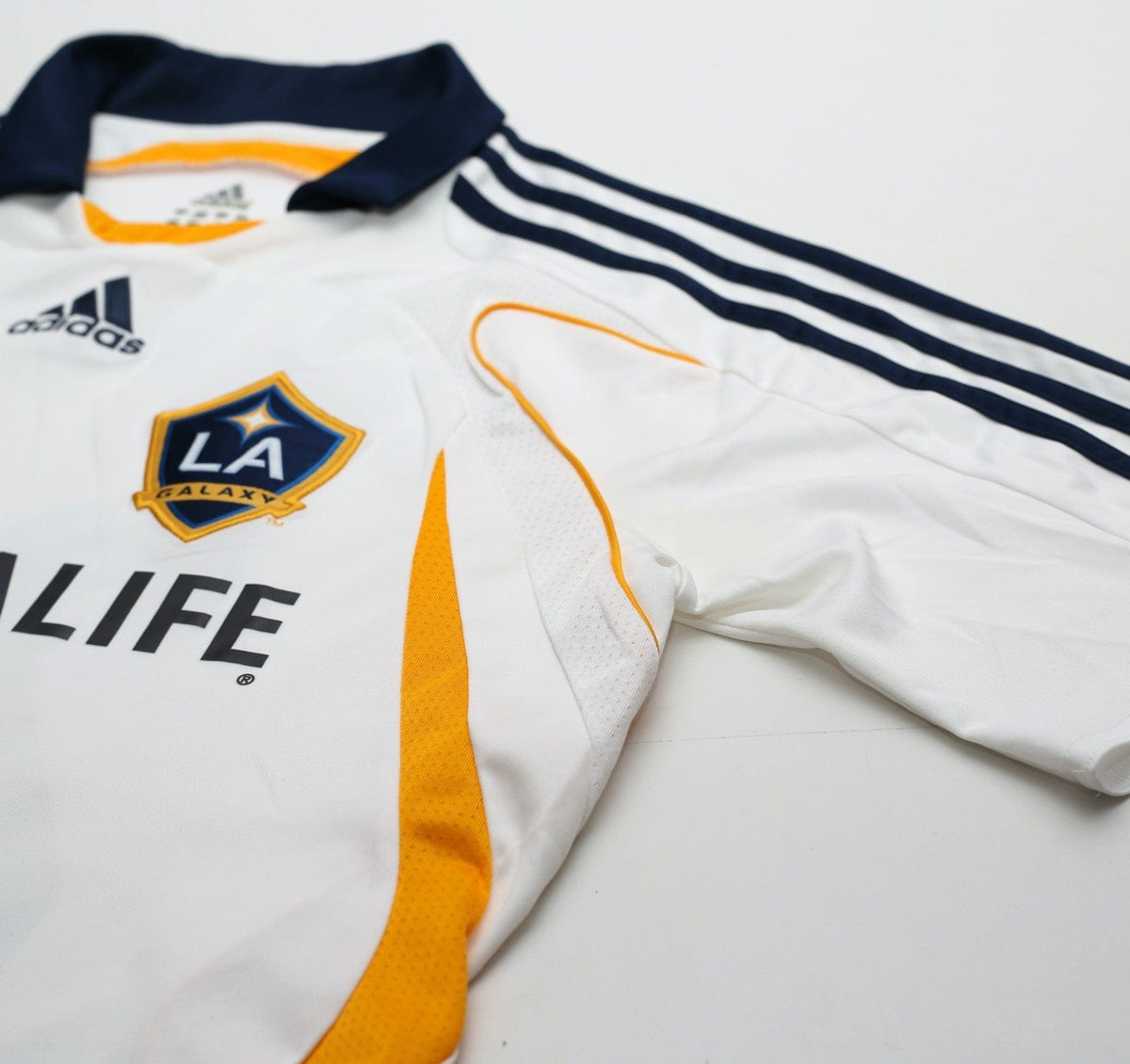 2007/08 BECKHAM #23 LA Galaxy Vintage adidas Home Football Soccer Shirt (S) MLS