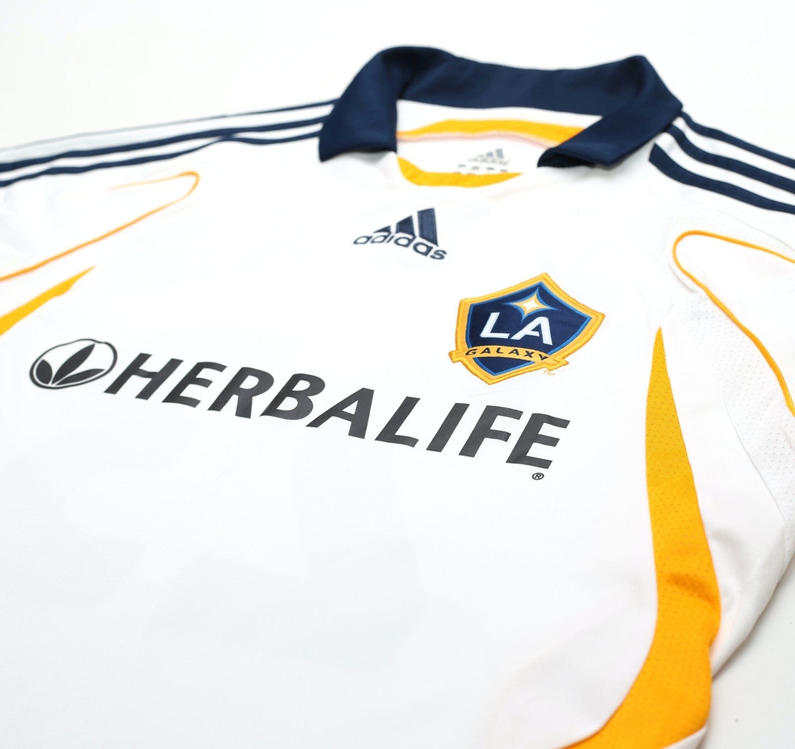 2007/08 BECKHAM #23 LA Galaxy Vintage adidas Home Football Soccer Shirt (S) MLS