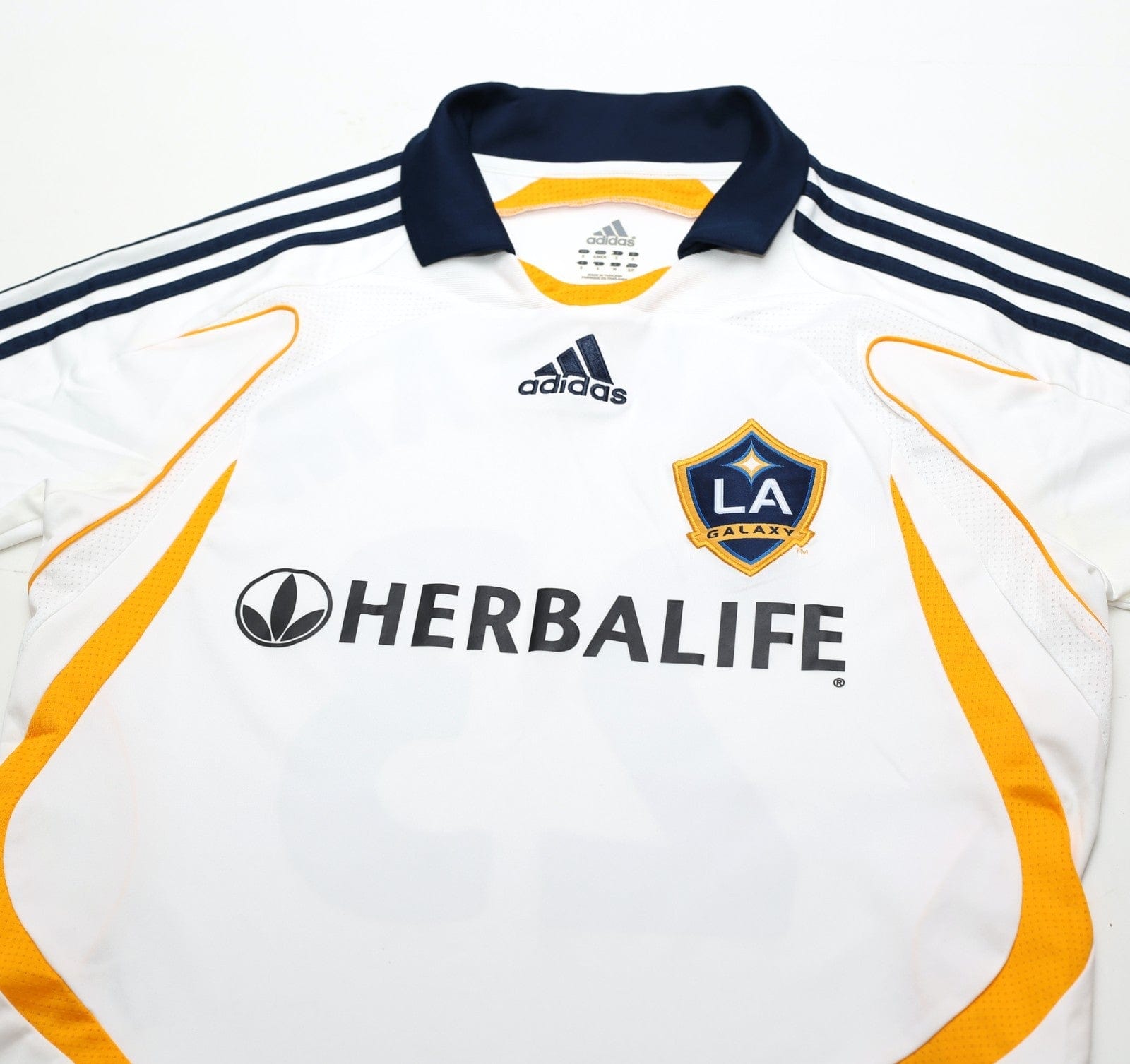 2007/08 BECKHAM #23 LA Galaxy Vintage adidas Home Football Soccer Shirt (S) MLS