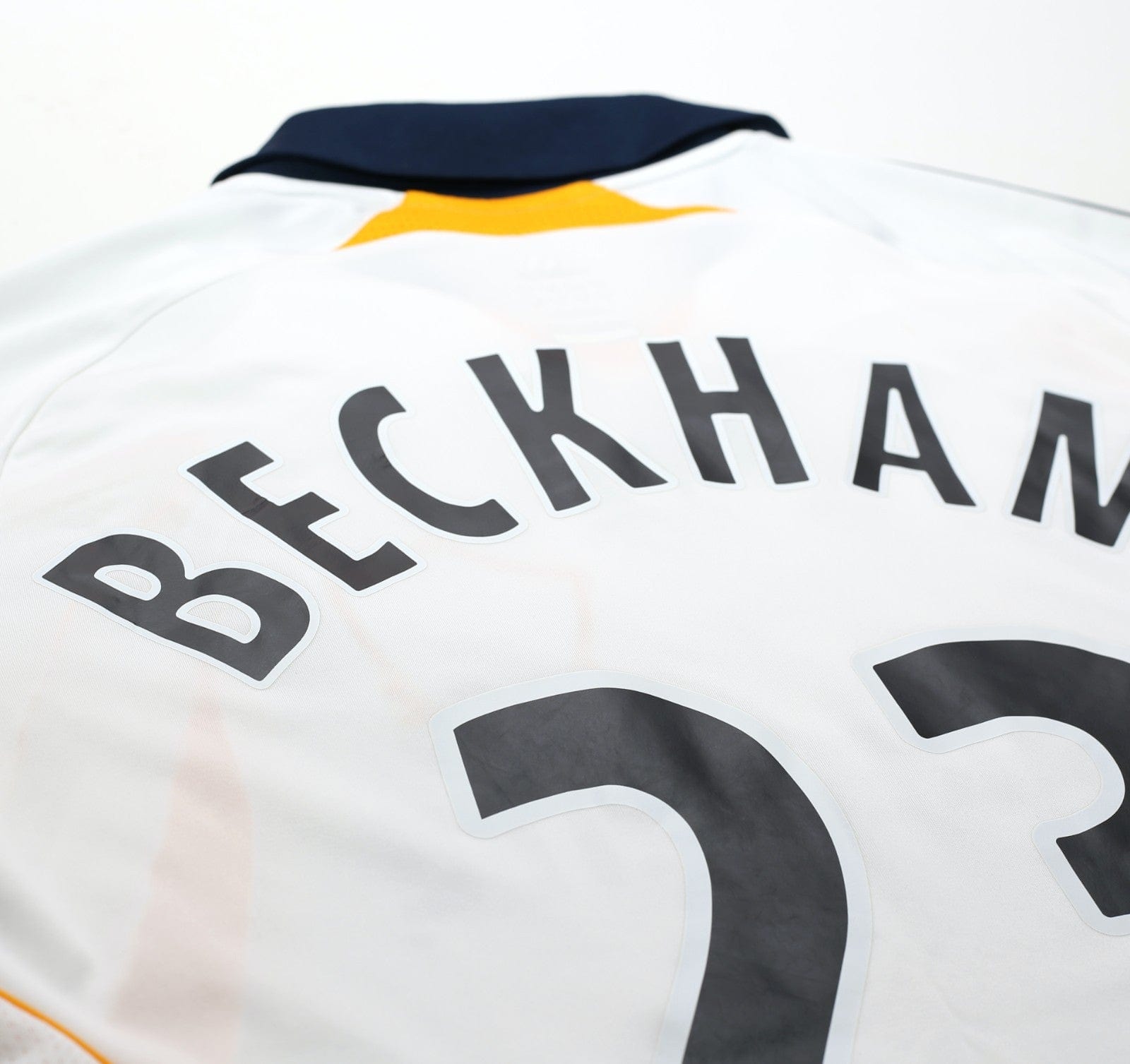 2007/08 BECKHAM #23 LA Galaxy Vintage adidas Home Football Soccer Shirt (S) MLS