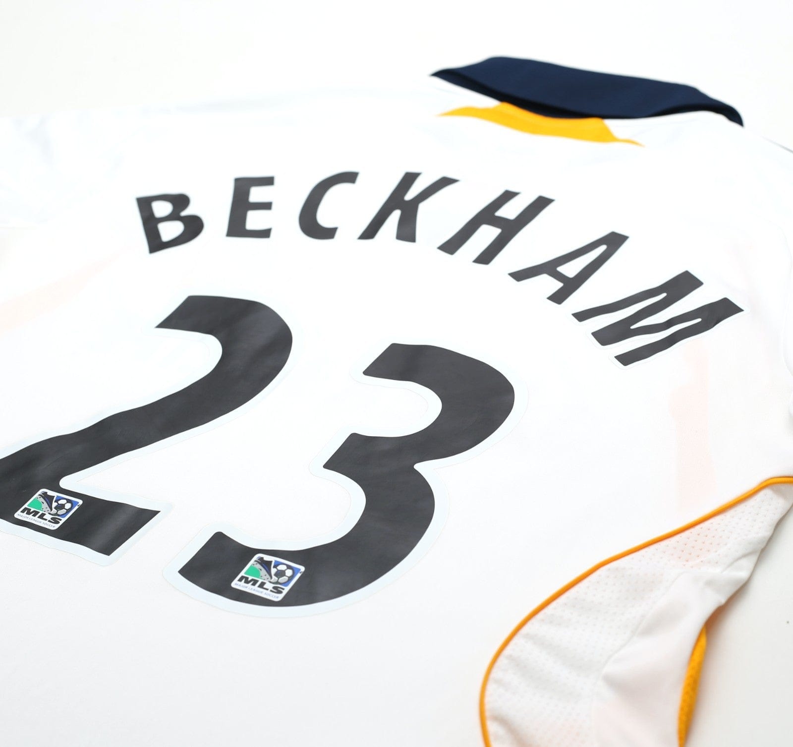 2007/08 BECKHAM #23 LA Galaxy Vintage adidas Home Football Soccer Shirt (S) MLS