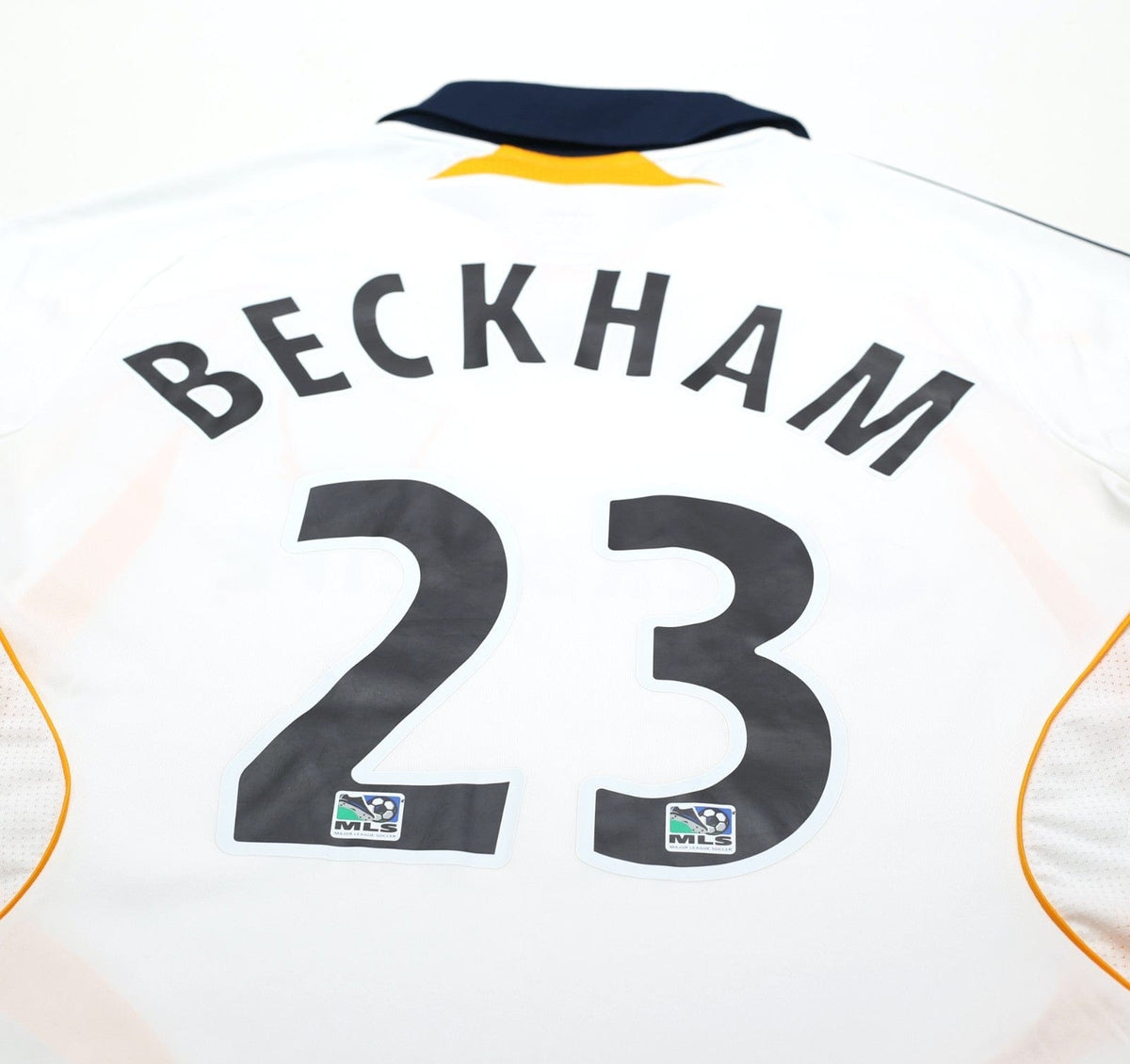 2007/08 BECKHAM #23 LA Galaxy Vintage adidas Home Football Soccer Shirt (S) MLS