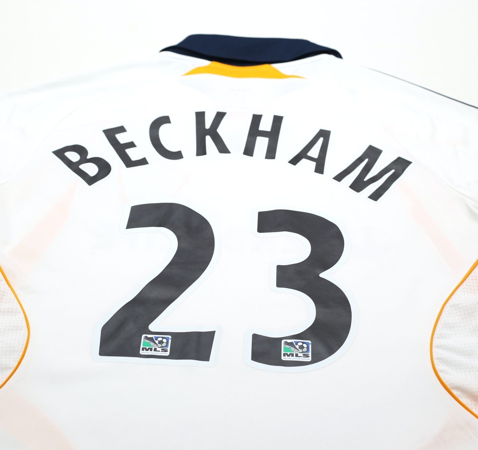 2007/08 BECKHAM #23 LA Galaxy Vintage adidas Home Football Soccer Shirt (S) MLS