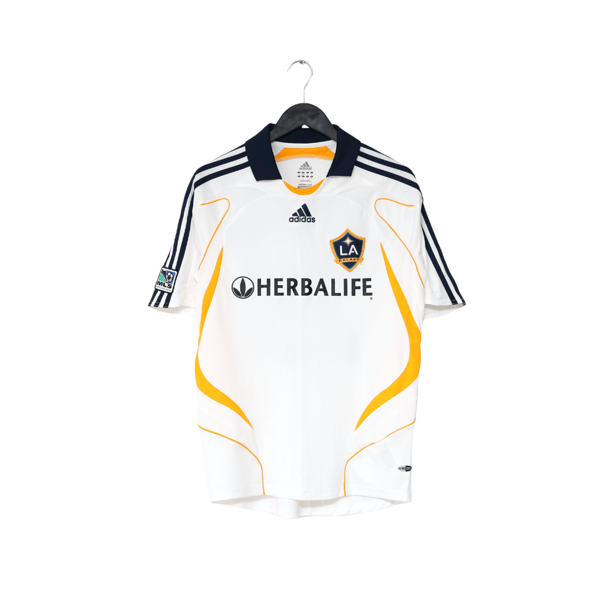 2007/08 BECKHAM #23 LA Galaxy Vintage adidas Home Football Soccer Shirt (S) MLS