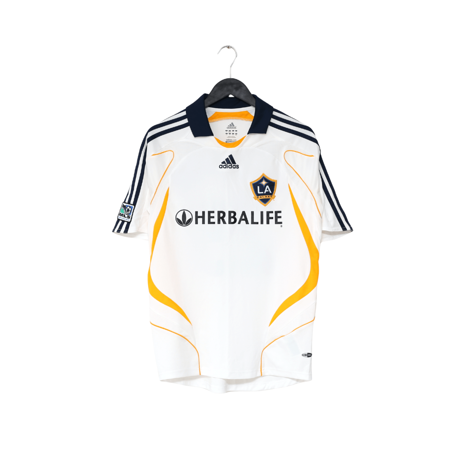 2007/08 BECKHAM #23 LA Galaxy Vintage adidas Home Football Soccer Shirt (S) MLS