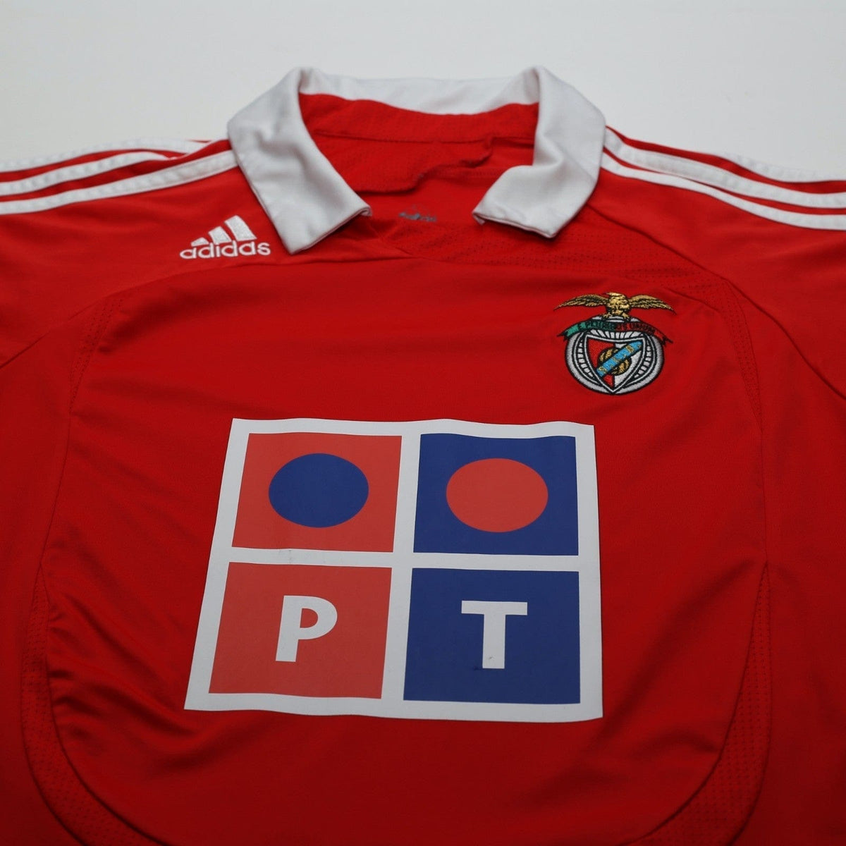 2007/08 Benfica Vintage adidas Home Football Shirt (S)