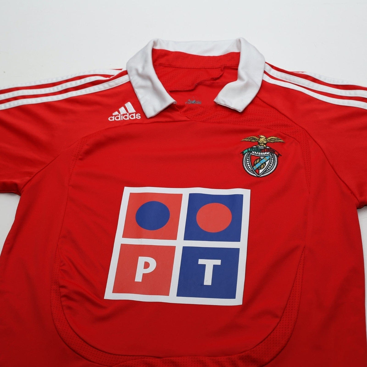 2007/08 Benfica Vintage adidas Home Football Shirt (S)