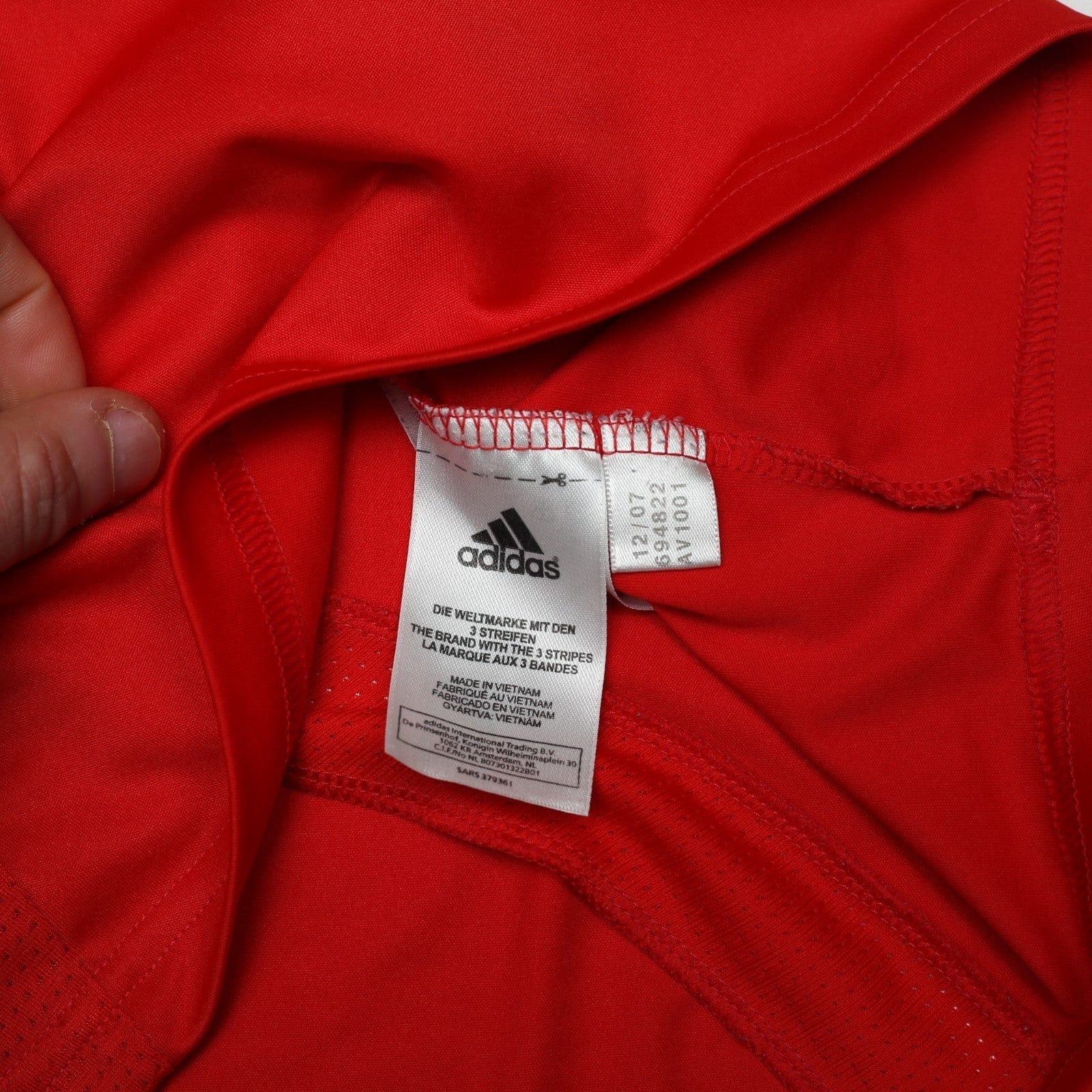 2007/08 Benfica Vintage adidas Home Football Shirt (S)