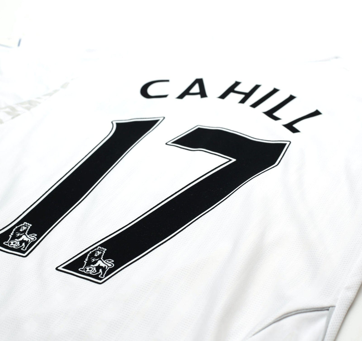 2007/08 CAHILL #17 Everton Vintage Umbro Away Football Shirt (S) SIGNED