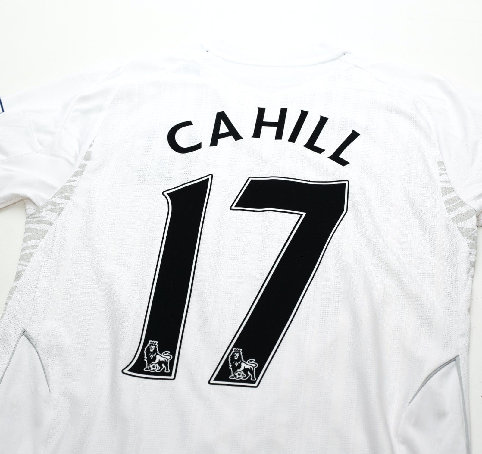2007/08 CAHILL #17 Everton Vintage Umbro Away Football Shirt (S) SIGNED