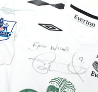 2007/08 CAHILL #17 Everton Vintage Umbro Away Football Shirt (S) SIGNED