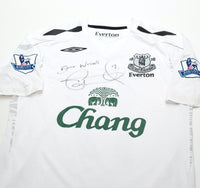 2007/08 CAHILL #17 Everton Vintage Umbro Away Football Shirt (S) SIGNED