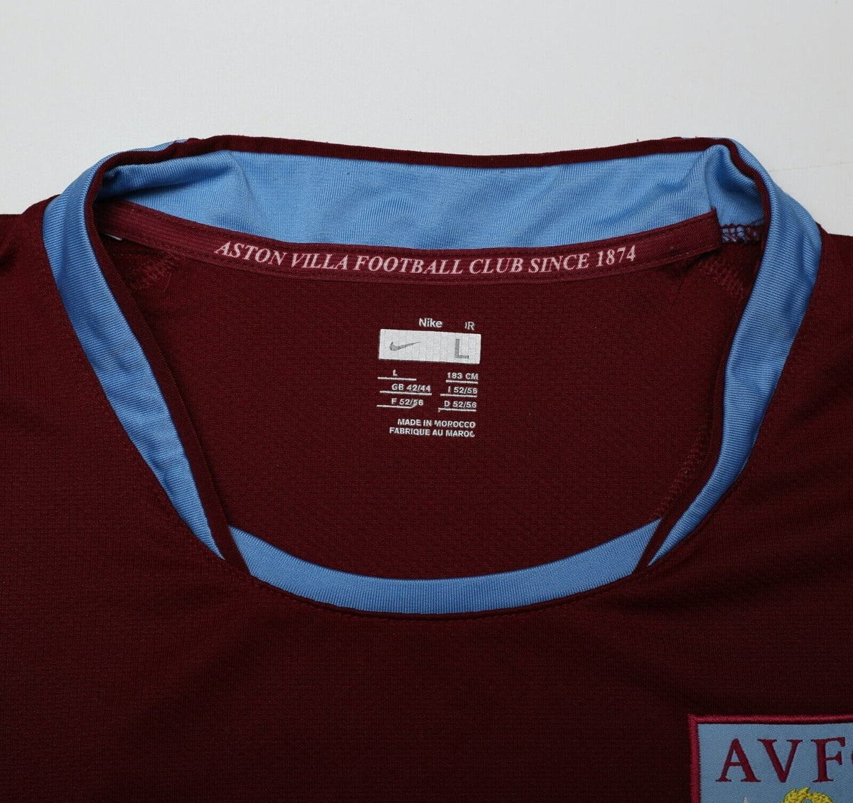 2007/08 CAREW #10 Aston Villa Vintage Nike Home Football Shirt (L)