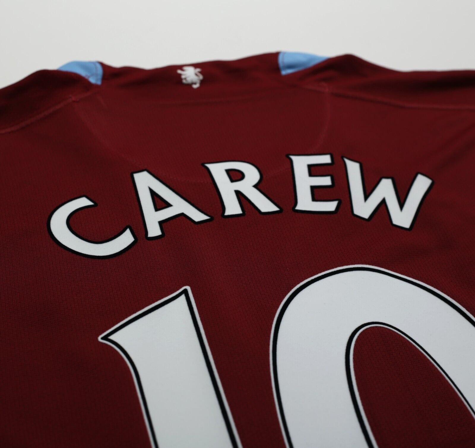 2007/08 CAREW #10 Aston Villa Vintage Nike Home Football Shirt (L)
