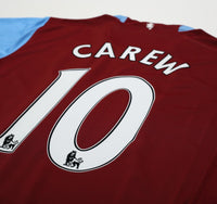 2007/08 CAREW #10 Aston Villa Vintage Nike Home Football Shirt (L)