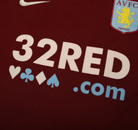 2007/08 CAREW #10 Aston Villa Vintage Nike Home Football Shirt (L)