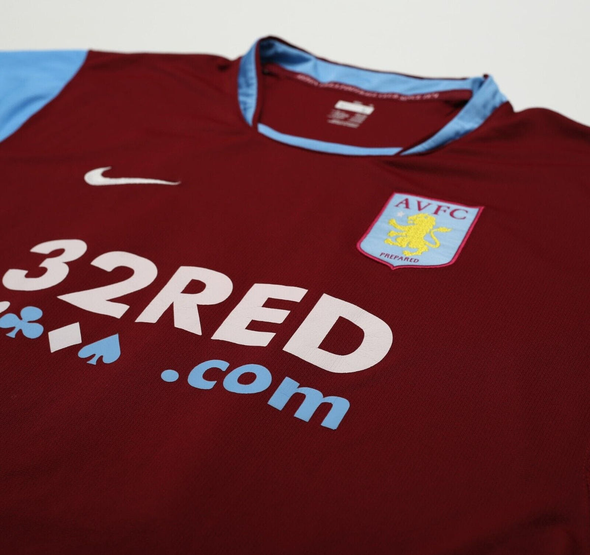 2007/08 CAREW #10 Aston Villa Vintage Nike Home Football Shirt (L)