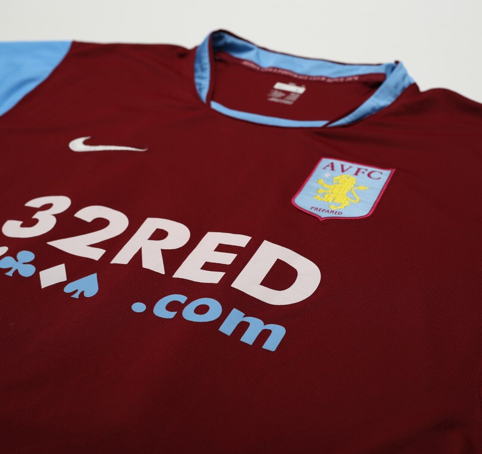 2007/08 CAREW #10 Aston Villa Vintage Nike Home Football Shirt (L)