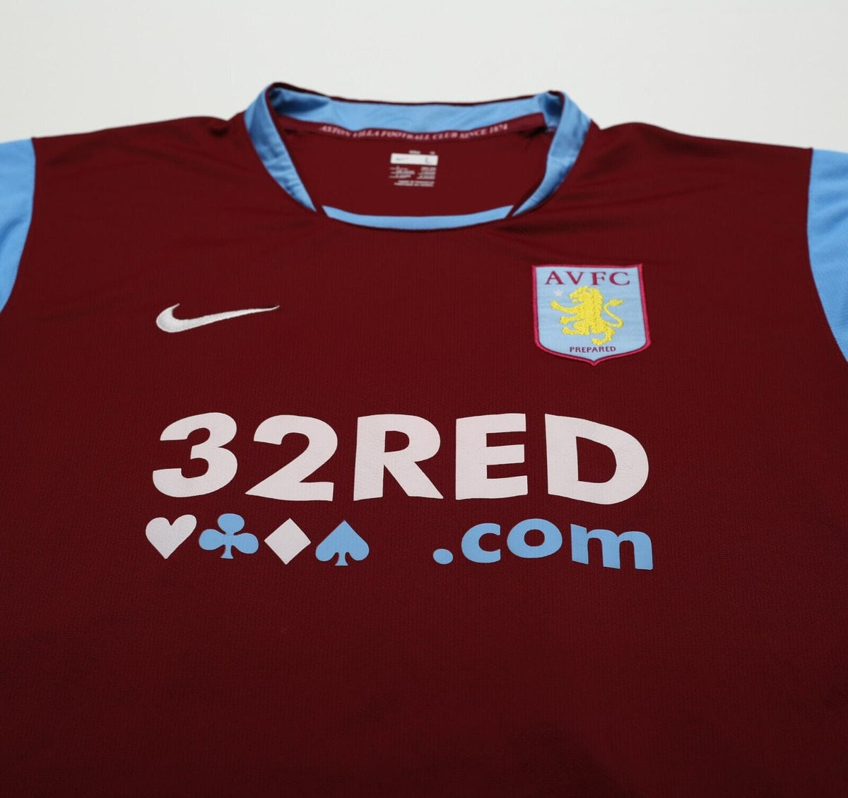 2007/08 CAREW #10 Aston Villa Vintage Nike Home Football Shirt (L)