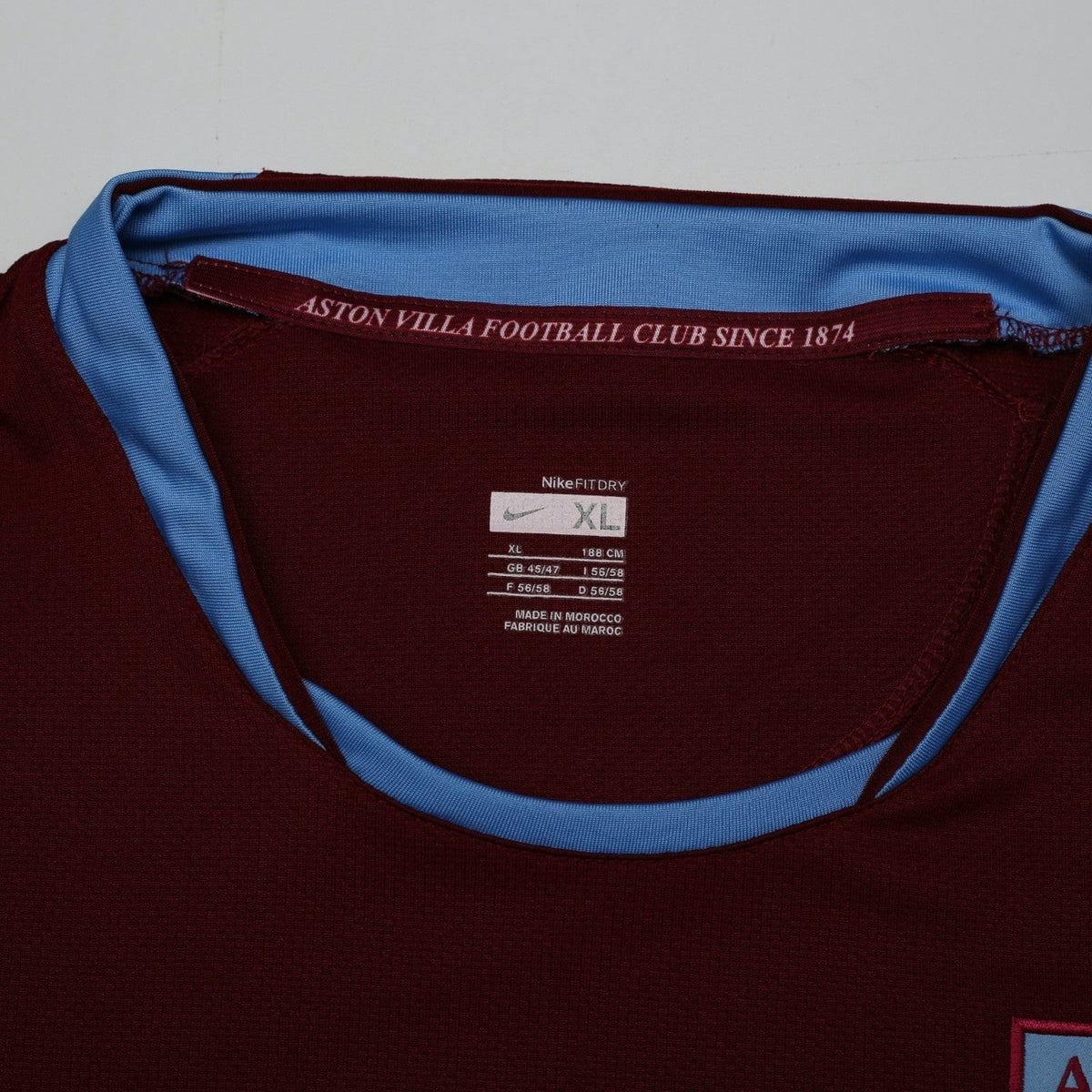 2007/08 Carew #10 Aston Villa Vintage Nike Home Football Shirt (XL)