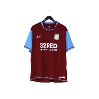 2007/08 Carew #10 Aston Villa Vintage Nike Home Football Shirt (XL)