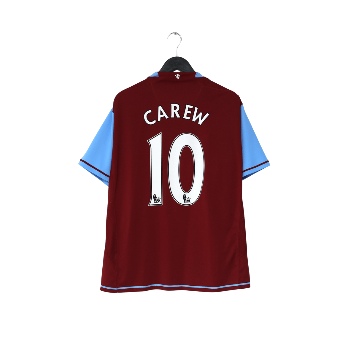 2007/08 Carew #10 Aston Villa Vintage Nike Home Football Shirt (XL)