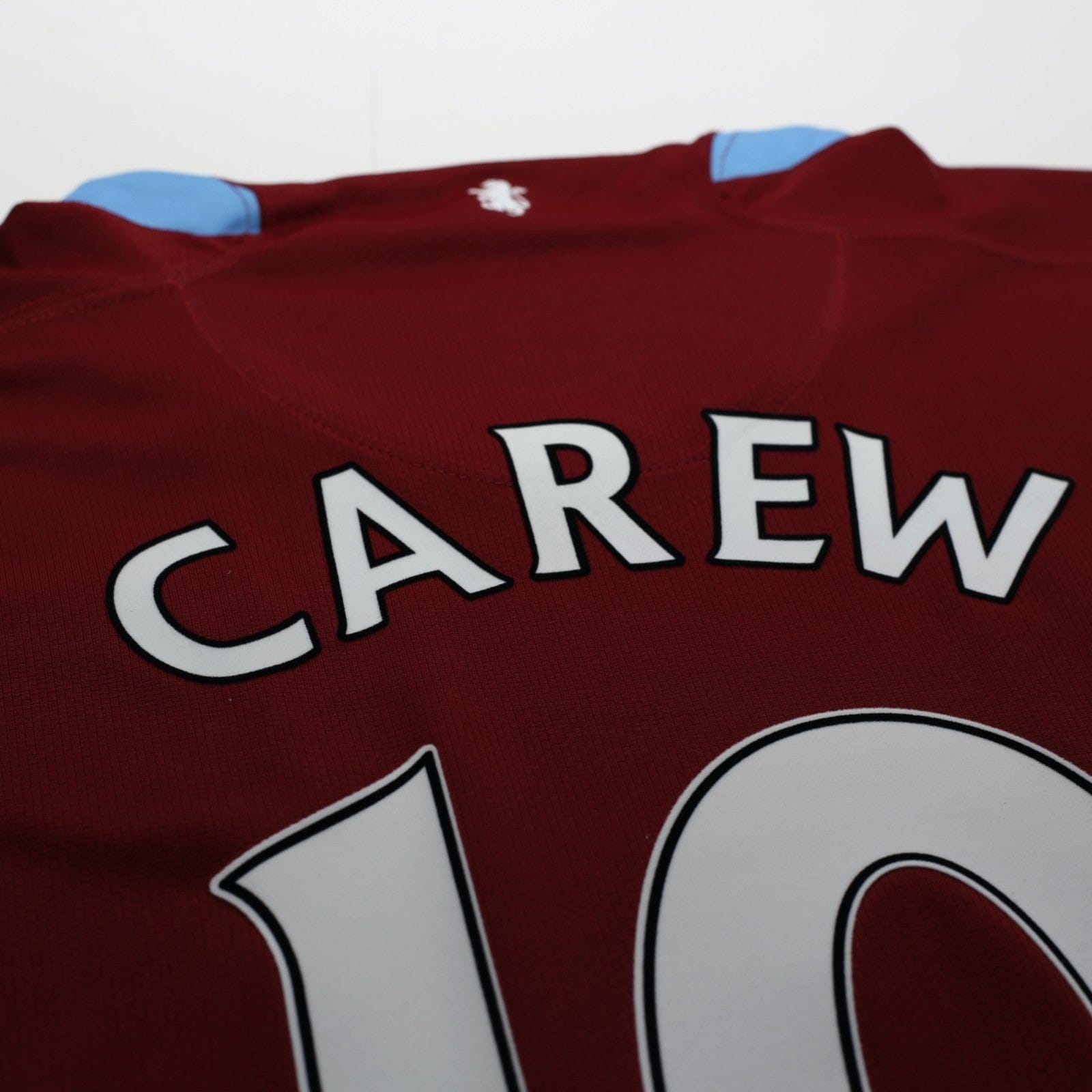2007/08 Carew #10 Aston Villa Vintage Nike Home Football Shirt (XL)