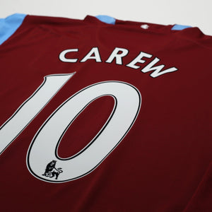 2007/08 Carew #10 Aston Villa Vintage Nike Home Football Shirt (XL)