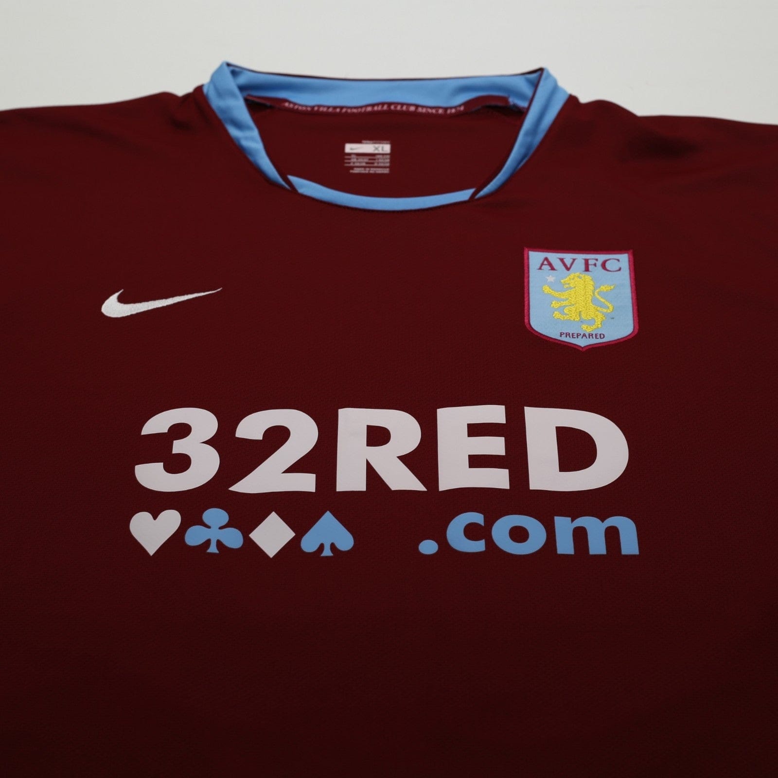 2007/08 Carew #10 Aston Villa Vintage Nike Home Football Shirt (XL)