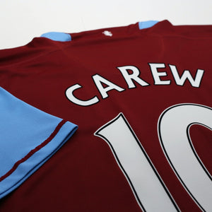 2007/08 Carew #10 Aston Villa Vintage Nike Home Football Shirt (XL)
