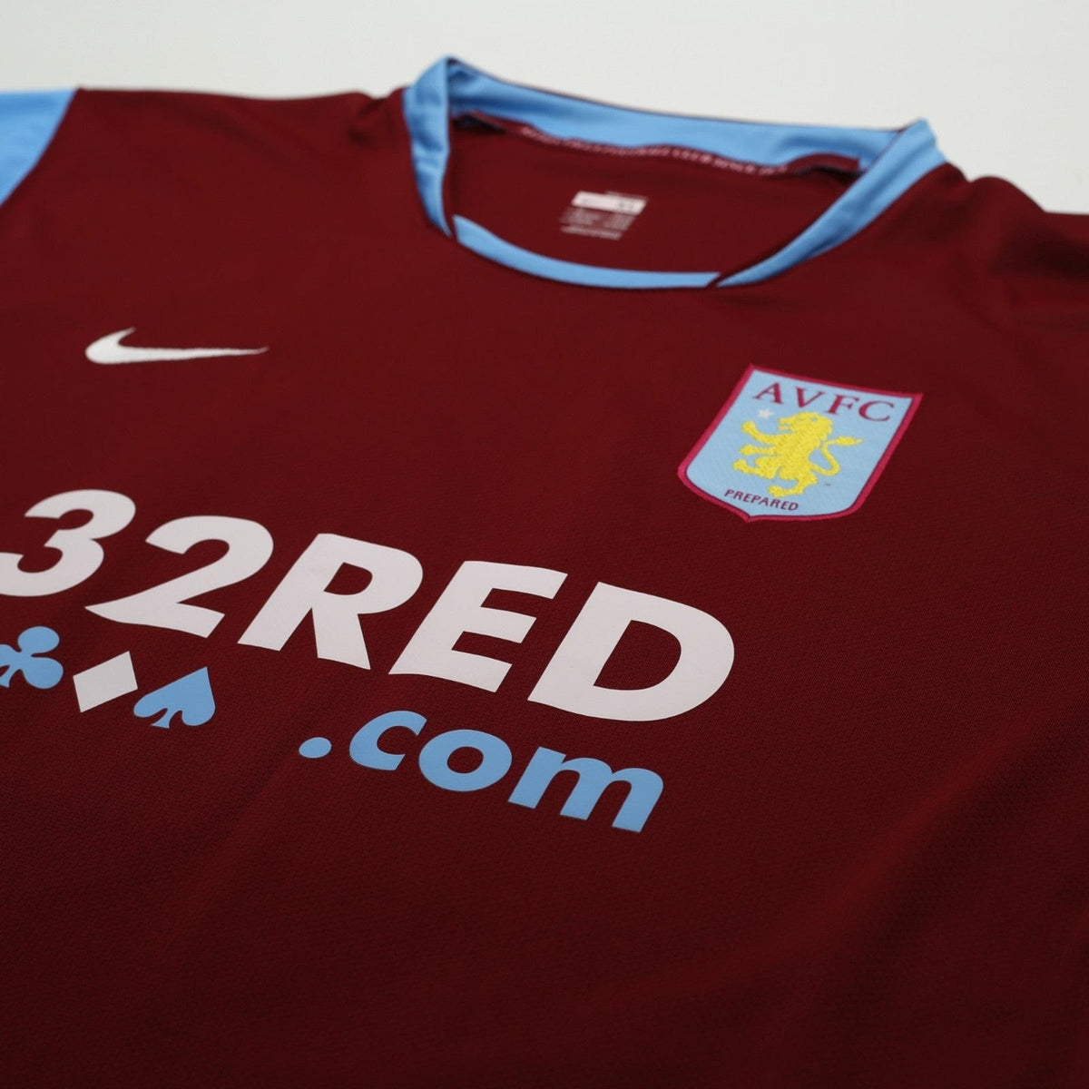 2007/08 Carew #10 Aston Villa Vintage Nike Home Football Shirt (XL)