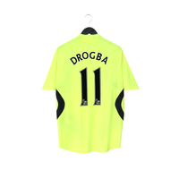 2007/08 Drogba #11 Chelsea Vintage adidas Away Football Shirt (M)