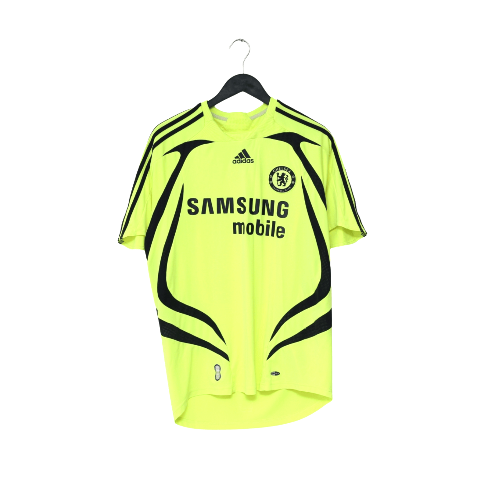 2007/08 Drogba #11 Chelsea Vintage adidas Away Football Shirt (M)