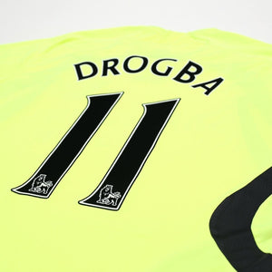 2007/08 Drogba #11 Chelsea Vintage adidas Away Football Shirt (M)