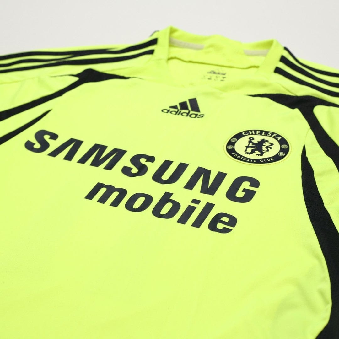 2007/08 Drogba #11 Chelsea Vintage adidas Away Football Shirt (M)