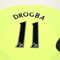 2007/08 Drogba #11 Chelsea Vintage adidas Away Football Shirt (M)