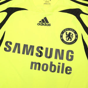 2007/08 Drogba #11 Chelsea Vintage adidas Away Football Shirt (M)