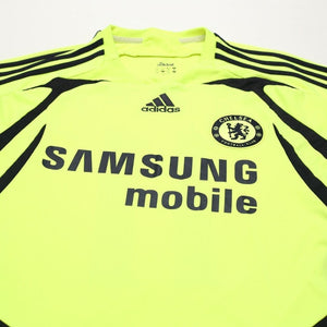 2007/08 Drogba #11 Chelsea Vintage adidas Away Football Shirt (M)
