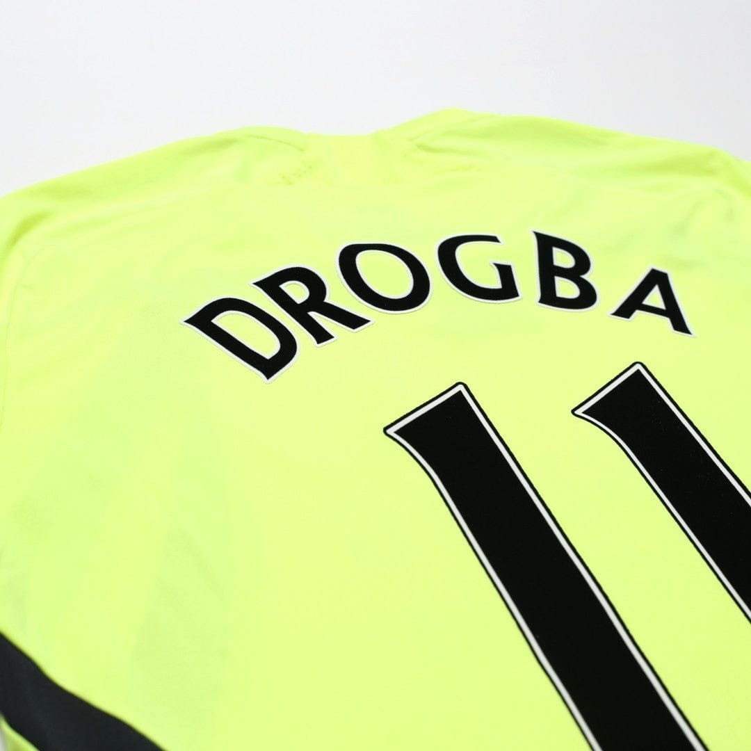 2007/08 Drogba #11 Chelsea Vintage adidas Away Football Shirt (M)
