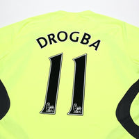 2007/08 Drogba #11 Chelsea Vintage adidas Away Football Shirt (M)