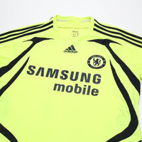 2007/08 Drogba #11 Chelsea Vintage adidas Away Football Shirt (M)
