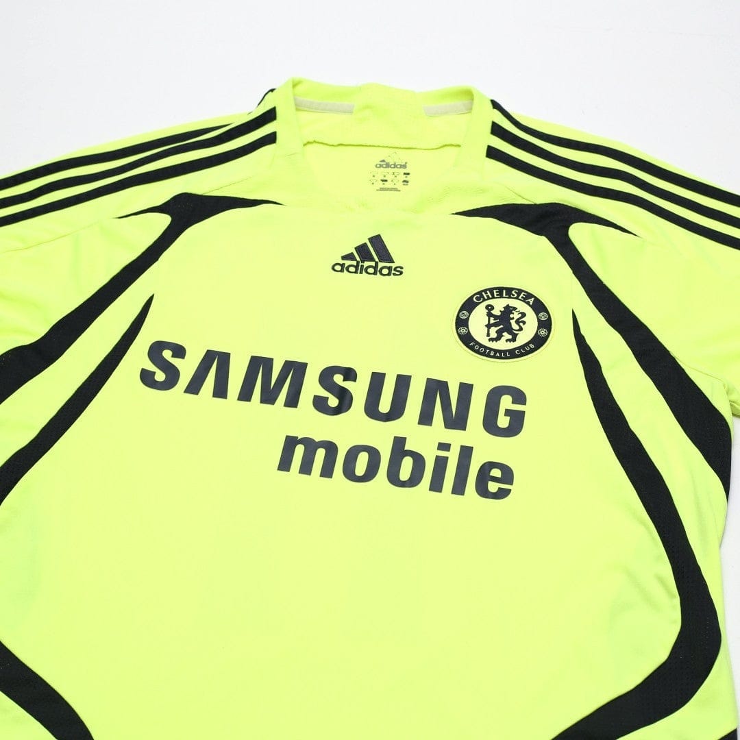 2007/08 Drogba #11 Chelsea Vintage adidas Away Football Shirt (M)