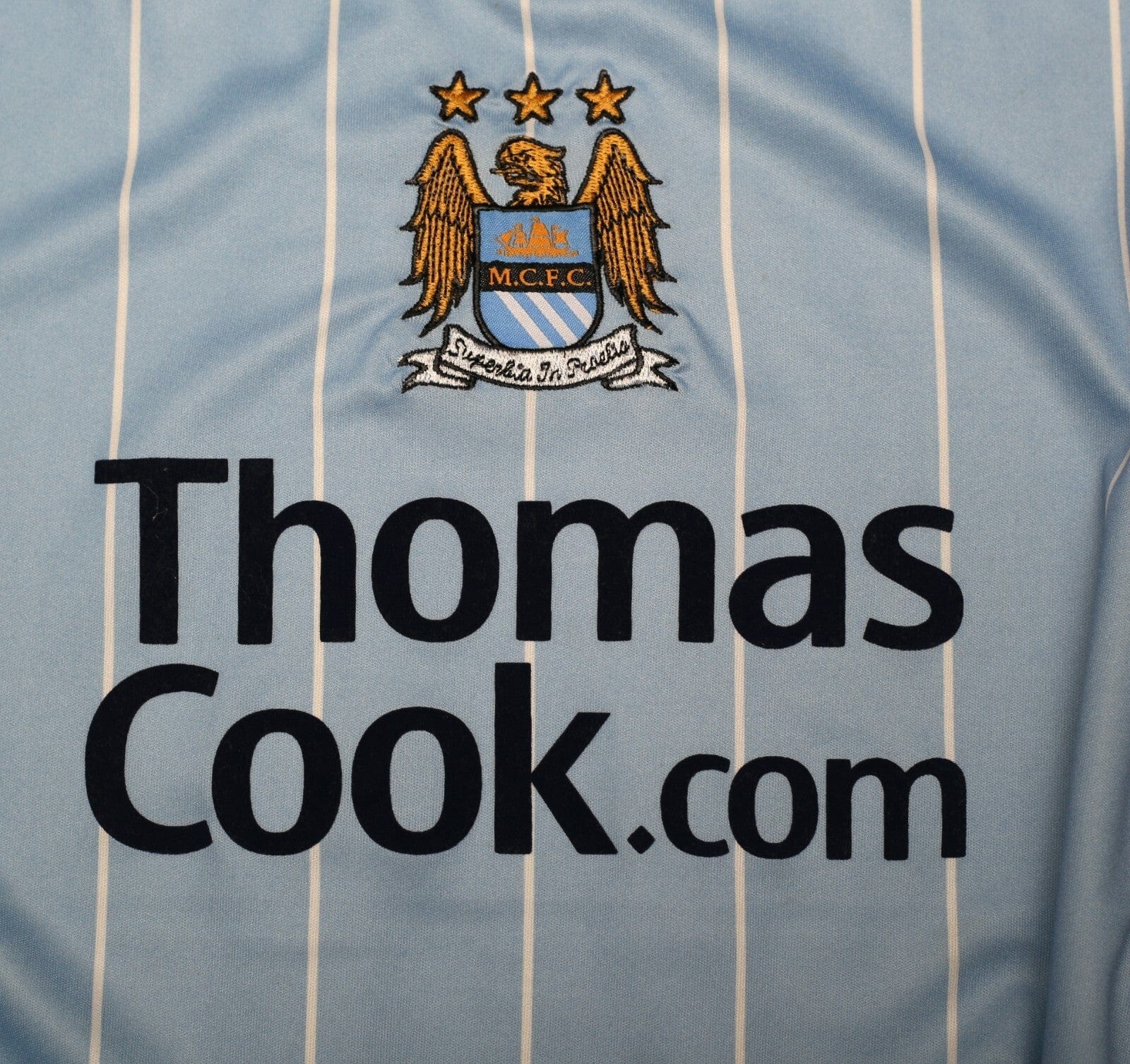 2007/08 ELANO #11 Manchester City Vintage le coq sportif Football Shirt (XL)