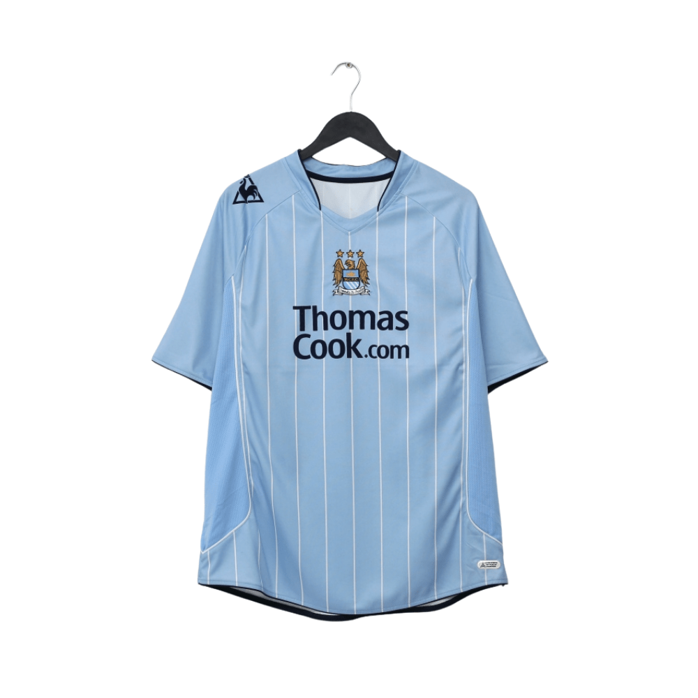 2007/08 ELANO #11 Manchester City Vintage le coq sportif Football Shirt (XL)